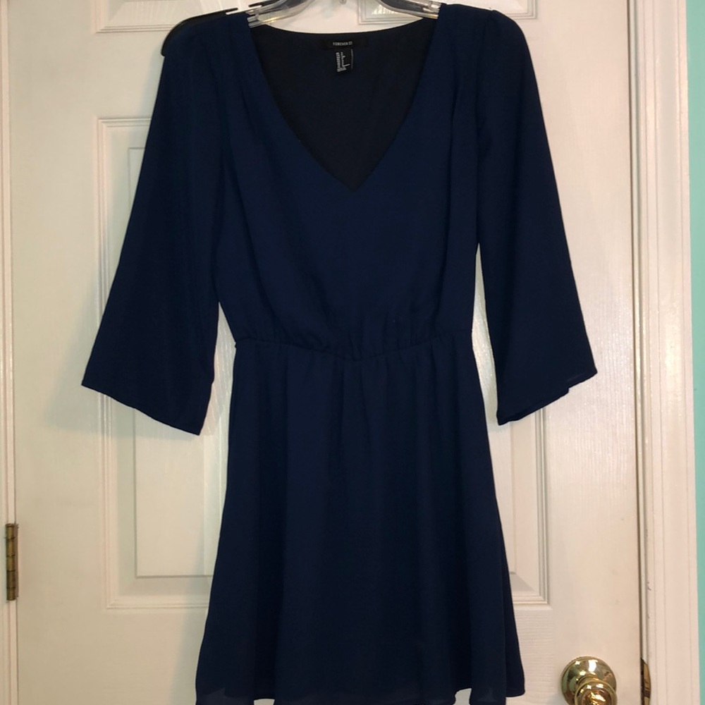 Dark blue dress